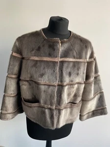 NWT GREAT GREENLAND SEALSKIN FUR CROP COAT JACKET SIZE M - Picture 1 of 5