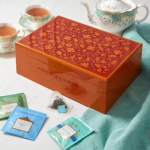 Fortnum &Mason - Scatola ristorante classica in legno - 90 bustine di tè setose - 217g - Nuova - Foto 1 di 4