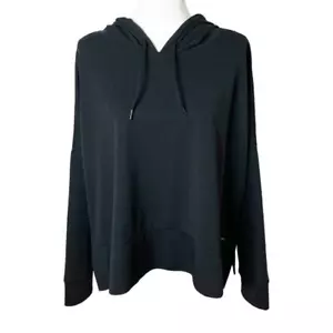 Felpa donna Mondetta ottomana atletica con cappuccio XL nera oversize boxy manica lunga - Foto 1 di 9