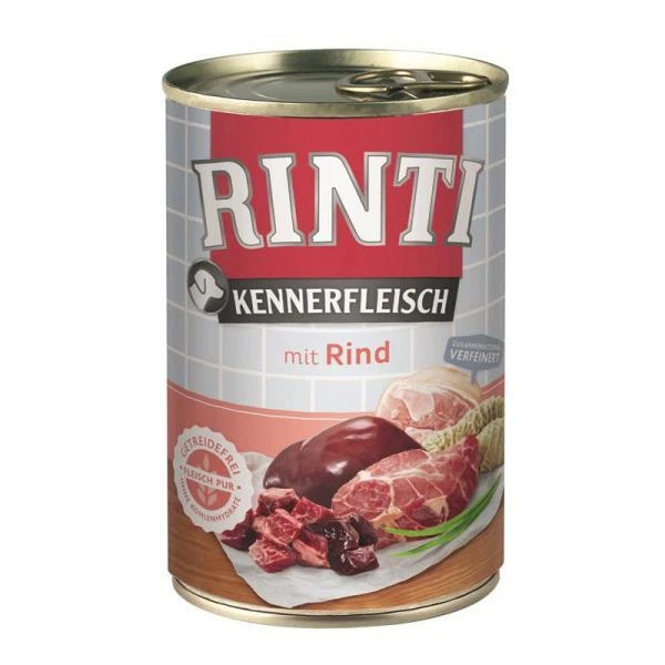 Rinti Pur Kennerfleisch mit Rind - 24 Stück x 400g