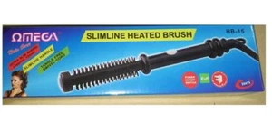 OMEGA 13MM HOT BRUSH 240V SLIMLINE HEATED HAIR STYLING TONG ASSTD