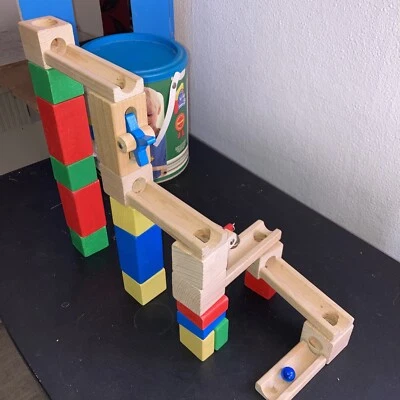 Weidenhammer Kugelbahn-Bausatz Holzkugelbahn 26 t. für Kinder ab 3 Jahren im OVP - Bild 1 von 4