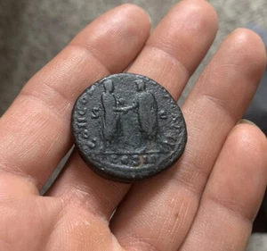 EMPERADOR LUCIO VERUS Antiguo Romano Sestercio 161-2AD Vero Aurelio RIC1310 21g - Imagen 1 de 2