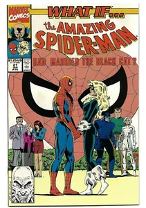 ¿QUÉ PASA SI...? #21, Vol. 2, Black Cat, Jim VALENTINO Cubierta, ¡Bonita! Casi nuevo (1991) Marvel - Imagen 1 de 2