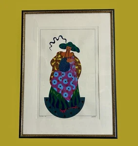 Pintura Acrílica Original Van Eno De Colección Titulada Clever Max Moda Lápiz Firmado - Imagen 1 de 19