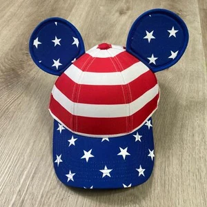 Disney Mickey Mouse Ohren Patriotisch Baseball Cap USA Flagge Design - Bild 1 von 9