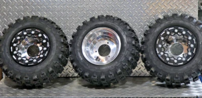 HONDA ATC70 ATC 70 WHEELS AND TIRES BEADLOCKS 16X8-8 SET WHEEL TIRE BLACK Foto 1 de 4