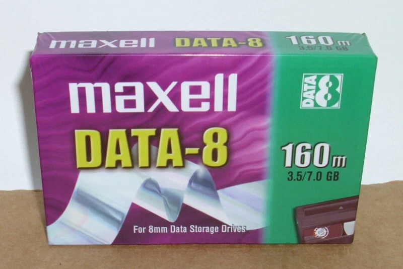 Maxell DATA-8 160M 7GB helical scan for 8mm Data Storage Drives Data Cartridge - Image 1 of 1