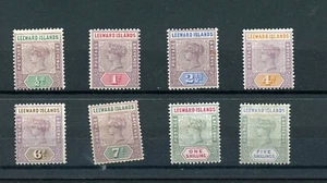 Islas de Sotavento SC#1-8 Queen Victoria 1890 F/VF como nuevo con bisagras SG 1-8 cv $230 - Imagen 1 de 2