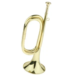 Students Brass Bugle Cavalry Trumpet Musical Instrument - Picture 1 of 9