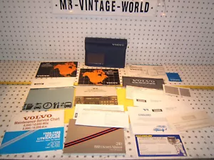 Volvo 1988 240 Owners's OEM 1 set of 10 Manuals / Papers Volvo Blue OEM 1 Pouch - Bild 1 von 12