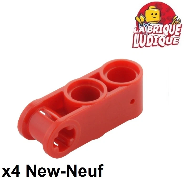 LEGO Technic 4x Axle Stift Steckverbinder Perpendicular 3L 2 Holes Rot / 42003 - Bild 1 von 1