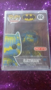 Funko Pop Art Series DC Batman Blue & Yellow #02 - Target Exclusive - Picture 1 of 3