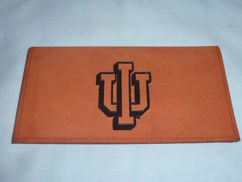 INDIANA HOOSIERS   Leather Checkbook   NEW  by Rico    brk Cover