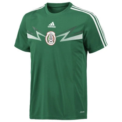adidas climalite mens mexico home replica top t-shirt soccer world cup xl - Imagem 1 de 4