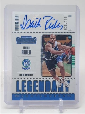 Isaiah Rider 2020-21 Contenders Legendary Contenders #lc-iri automático/199 Q5668 Foto 1 de 2