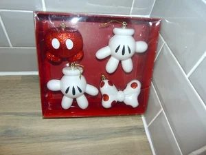 Disney Minnie Mickey Mouse Weihnachtskugeln Christbaumschmuck X4 Set NEU - Bild 1 von 13