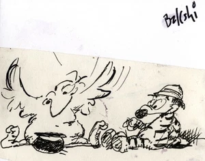 HANDSIGNIERTE, ORIGINAL RALPH BAKSHI DOODLES - Bild 1 von 1