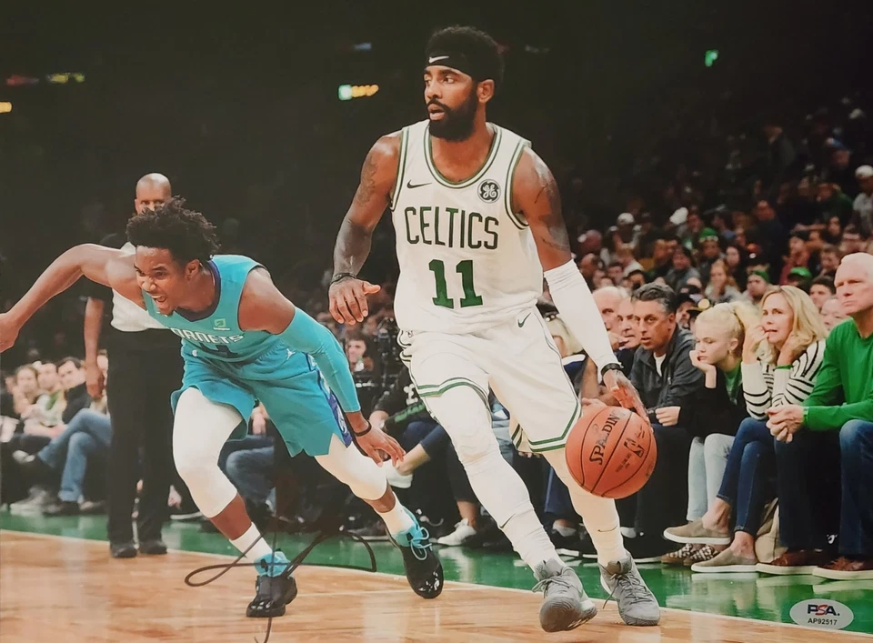 Kyrie Irving Signed 11x14 Autographed Photo Boston Celtics 9x All-Star PSA 🏀🏆 - Image 1 of 1