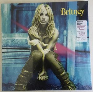 Britney Spears Britney Vinyl LP Blue Yellow Splatter (UO Exclusive) - Picture 1 of 4