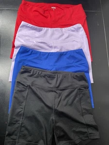 DSG Girls Mid Rise 3" Performance Shortie 4 Pack Size Youth Large 14 - Picture 1 of 13