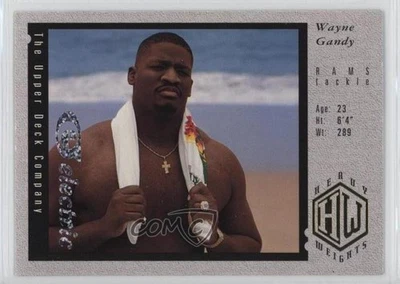 1994 Upper Deck Heavy Weights Electric Silver Wayne Gandy #37 Rookie RC - Image 1 of 2