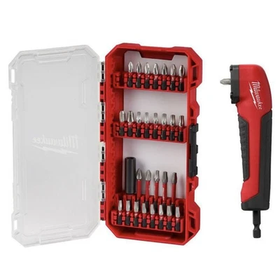 NEW Milwaukee 30 Pc. Impact Driver Bit Set w/ Right Angle Adapter - 48-32-5158 - Image 1 of 4