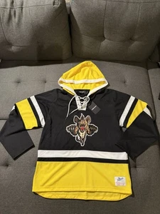 The Hundreds Crusher Hockey Trikot Kapuze Langarm Schwarz Herren Medium Neu mit Etikett - Bild 1 von 11