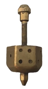 Vintage Brass 6 SIDED SPINNING DICE 1940 One Of A Kind Hand made - Picture 1 of 5