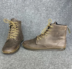 Doc Martens Leyton Stiefel Damen US 6 UK 4 AirWair schwarz Leder leicht - Bild 1 von 15