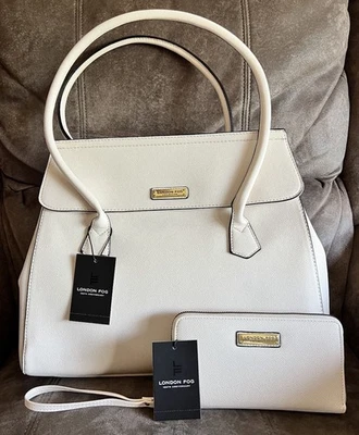 London Fog 100th Anniversary Maille Tote & Zip around Wristlet Wallet - Image 1 of 4