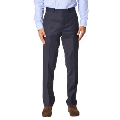 JB BRITCHES Men's Torino Trousers 34R Navy Blue Wool-Stretch Twill NWOT - Image 1 of 4