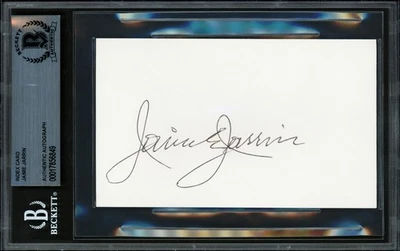 Jaime Jarrin Signed 3x5 Index Card Los Angeles Dodgers Beckett #17856849 - Image 1 of 2