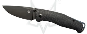 Fox Knives Tur Liner Lock FX-528 B Black Elmax Carbon Fiber - Picture 1 of 2