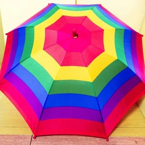 Paraguas GM Rainbow Parasol Stage Magic Trick 49cm x 80cm Japón Raro E440 - Imagen 1 de 3
