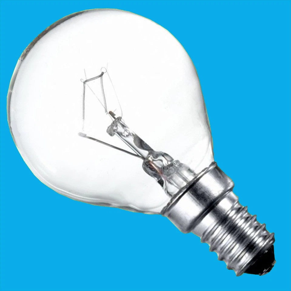 10x 40W Clear Dimmable Incandescent Standard Round Golf Light Bulb SES E14 Lamps - Image 1 of 1