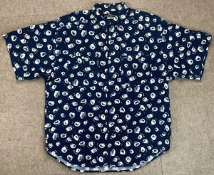 Guess by Georges Marciano Vintage Men's Button Up Short Sleeve Shirt Size Large - Picture 1 of 11