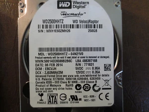 Western Digital WD2500HHTZ-04N21V0 DCM:EBCVJH 250gb 2.5" Sata HDD - Picture 1 of 1