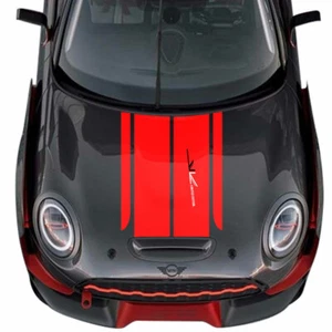 Car Hood Stripes Bonnet Rear Decals Stickers for MINI F56 JCW JOHN COOPER WORKS - Imagen 1 de 6