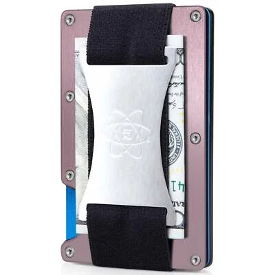 ROSSM RFID Wallet for Men - Rigid Slim Minimalist Card Holder - Rosegold - Image 1 of 4