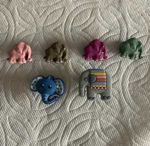 ELEPHANT JIBBITZ ELEPHANT SHOE CHARMS CIRCUS ELEPHANT JIBBITZ FITS CROCS - Picture 1 of 7