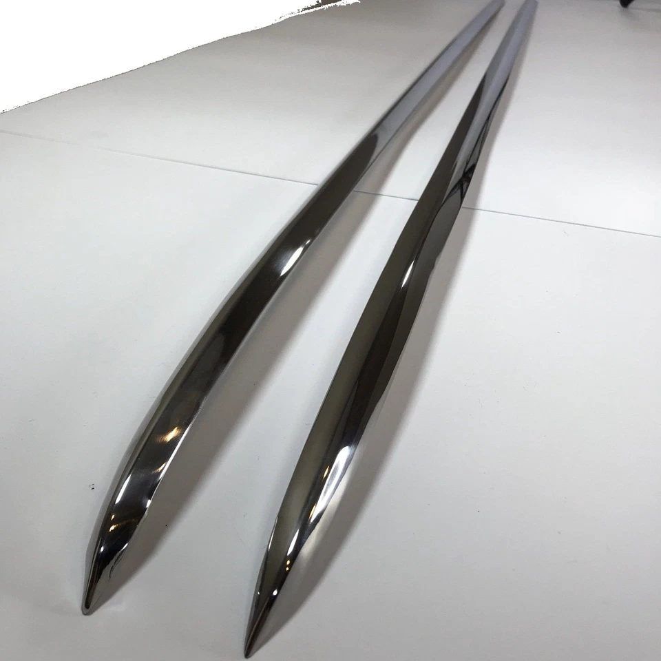 Par (2) Tira de moldura de moldura de guardabarros delantero de acero inoxidable para auto Chevrolet 1949-1950 Foto 1 de 4