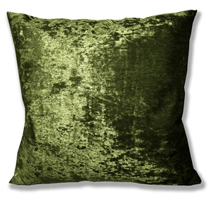 Mv12a Olive Lime Diamond Crushed Velvet Cushion Cover/Pillow Case Custom Size - Picture 1 of 6
