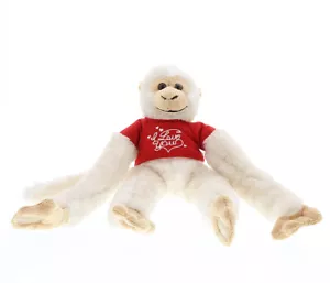 Dollibu Dollibu Langarm hängend weiß Eichhörnchen Affe rot I Love You Shirt Vale - Bild 1 von 5