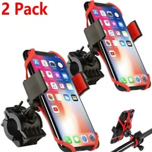 2Pack Cell Phone Mount Holder Motorcycle MTB Bike Bicycle Handlebar Phone Holder - Picture 1 of 10