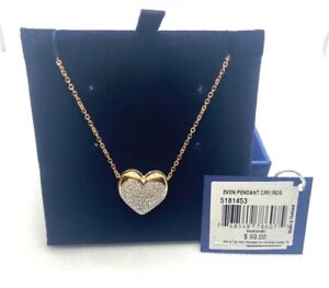 Swarovski pave heart Pendant Necklace Even-5181453
