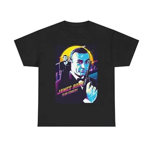 Camiseta James Bond 007 Vintage Póster de Película Retro Unisex Algodón Pesado Camiseta 5 - Imagen 1 de 5