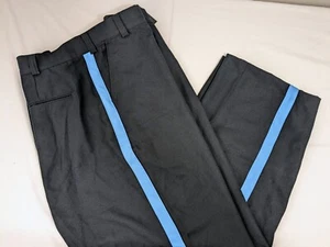 Pantalones LAW PRO TT103 Hombre TALLA 33 SIN DOBLADILLO Poli 4 Bolsillos Azul Marino con Azul - Imagen 1 de 2
