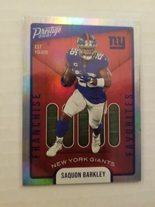 Inserto favorito de la franquicia Prestige 2021 Saquon Barkley #FF-1 New York Giants - Imagen 1 de 1