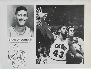Brad Daugherty Autographed Promotional 8 x 10 B&W Photo - Picture 1 of 3